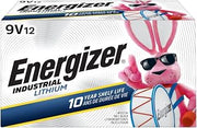 Energizer Industrial Lithium 9V Batteries, 12pk, LN522