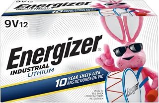 Energizer Industrial Lithium 9V Batteries, 12pk, LN522