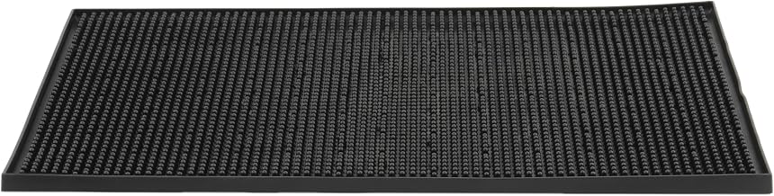 Update International (BSM-1218BK) 18" x 12" Rubber Bar Service Mat