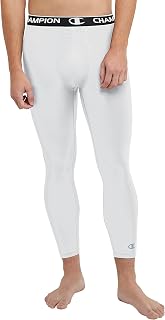 Champion Men's Compression Tights, MVP, Total Support Pouch, 3/4 Compression Tights, 23.5"