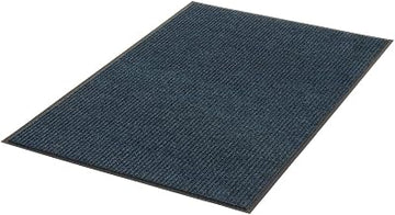Apache Mills Deep Cleaning Ribbed Entrance Mat, Blue, 24 x 36