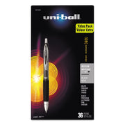 Signo Gel 207 Roller Ball Retractable Gel Pens by Uni-Ball – Rubber, Black, Model SAN1921063