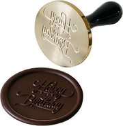 Martellato 20FH30L Chocolate Stamp, 60 Millimeter Happy Birthday