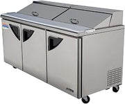Turbo Air 3-Door Refrigerated Sandwich Top Unit w/ 18 Pan Opening