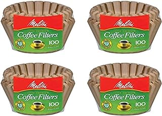 Melitta 8-12 Cup Basket Filter Paper (Natural Brown, 400 Count)