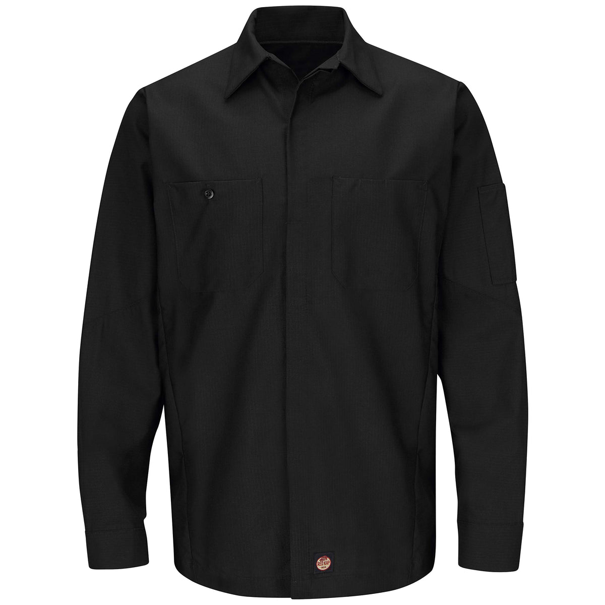 Red Kap X-Large Tall / Black / Long Sleeve Solid Crew Shirt Button-Down Shirts