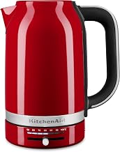 KitchenAid 1.7L Electric Kettle, Temp Control KEK1701, Empire Red | Automatic Shut Off After Boiling, Variable Temperature Control, Removable and Washable LimeScale Filter