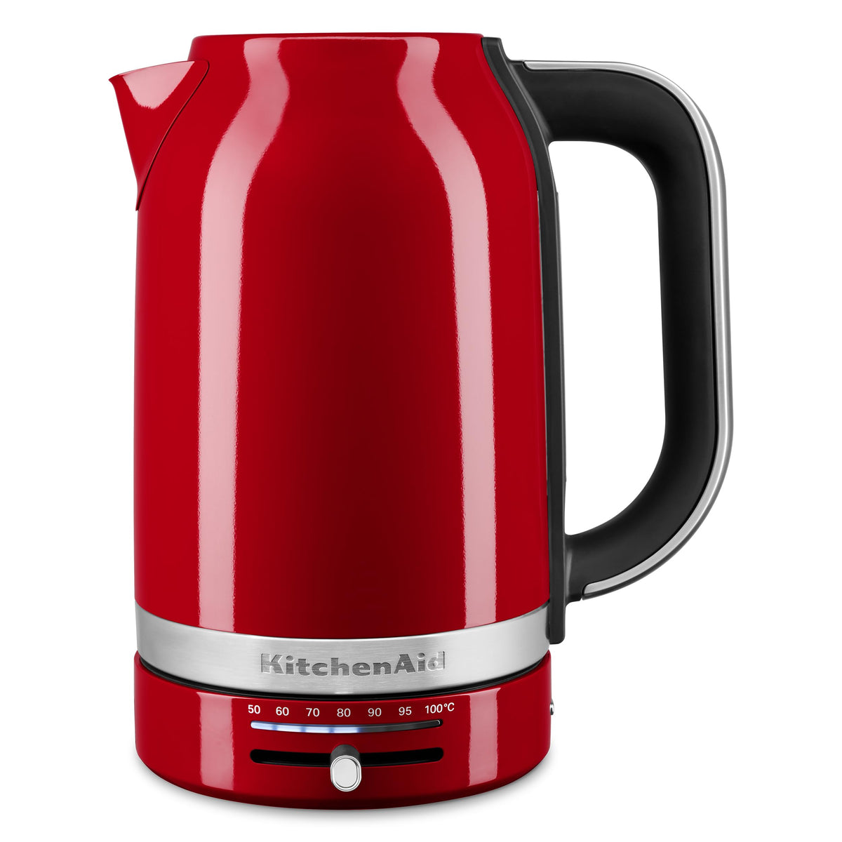1.7L Electric Kettle by KitchenAid – 1.8 Quarts, 1.7 liters, Stainless Steel, Empire Red, Model KEK1701
