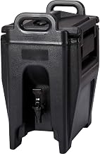 Cambro UC250110 Ultra Camtainer Beverage Carrier, Insulated Plastic, 2-3/4 Gallon, Black, NSF Case of 1