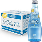 Clearly Canadian Zero Sugar Tropical Splash Sparkling Water Beverage, Zero Sugar & Zero Calories, 1 Case (12 Bottles x 325mL)