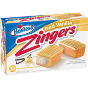 12.7oz Zingers Iced Vanilla Cake by Hostess – 1.27 Ounce (Pack of 20), Pack of 2