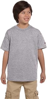 Champion Boys Little Big Boys Short Sleeve Jersey Tee, Light Steel, Small