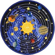 Joy Carpets Cosmic Wonders 13'2" Round Area Rug in Color Black