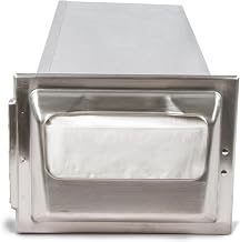 San Jamar H2001 Stainless Steel in-Counter Fullfold Classic Napkin Dispenser, 750 Plus Capacity, 7" Width x 19-5/8" Height x 5-1/2" Depth, Chrome
