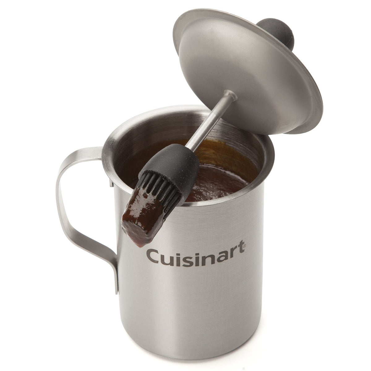 Sauce Pot and Basting Brush Set by Cuisinart – Holds 16 fl oz, Stainless Steel, Sauce Pot and Basting Brush Set, Model CBP-116