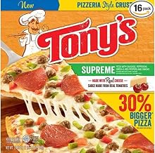 Tonys Pizzeria Style Pizza Supreme, 20.6 Ounce -- 16 per case.