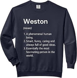 Weston Name Definition Dictionary Comfort Colors Adult Sweatshirt