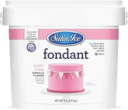 Satin Ice Fondant for Cake Decorating, Baby Pink (5 Pound)