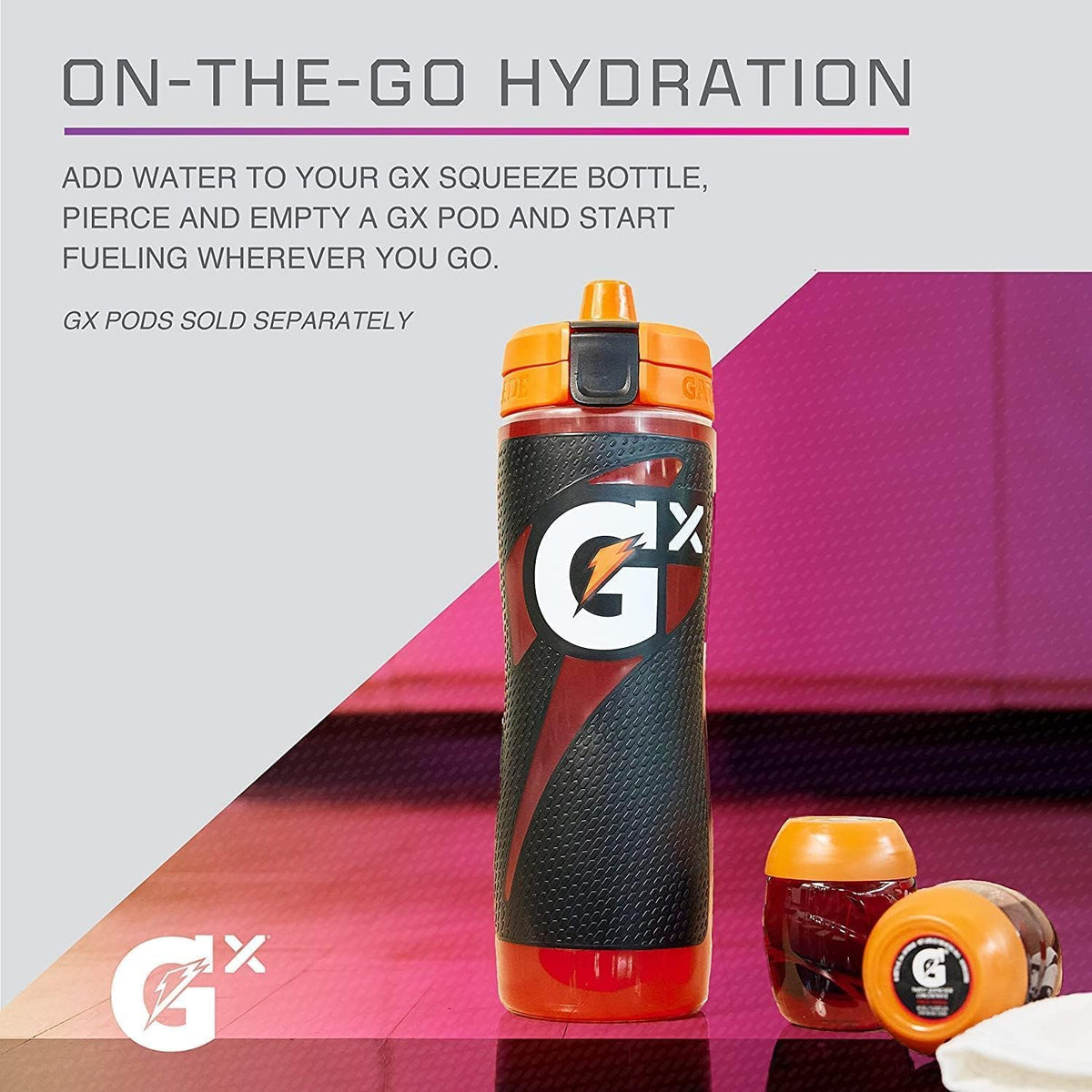 Gatorade Neon Pink / 30 Ounces / Gx Bottle Sports Water Bottles