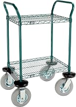 Utility Cart by Nexel – Steel, Green Epoxy, Model 1824N2G