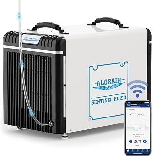 ALORAIR Wi-Fi 198 PPD Dehumidifier for Crawl Space and Basement | Automatic Defrost, Memory Start, High Capacity, Up to 2,600 Sq. Ft., with Drain Hose, cETL Listed, for Commercial Use