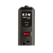 Protect It! Surge Protector by TRIPP LITE – 1.3" x 2" x 12.4", Plastic, Black, Model TLP74RB