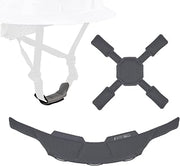 Skullerz 8900-MIPS Coolmax Sweatband, Top Pad, Chin Pad, Compatible with Ergodyne Type 2 Full Brim MIPS Helmets
