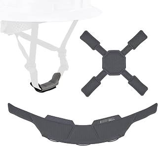 Skullerz 8900-MIPS Coolmax Sweatband, Top Pad, Chin Pad, Compatible with Ergodyne Type 2 Full Brim MIPS Helmets