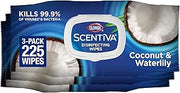 Clorox Scentiva Disinfecting Wipes, Coconut and Waterlily, 75 Ct., 3 Pack