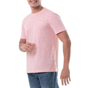Men's Short Sleeve Slub Tee – Jersey, Coral Blush, Model WRT21950