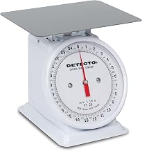 Detecto PT-25 Top Loading Fixed Dial Scale, 5.75" x 5.75", 25 lb. Capacity