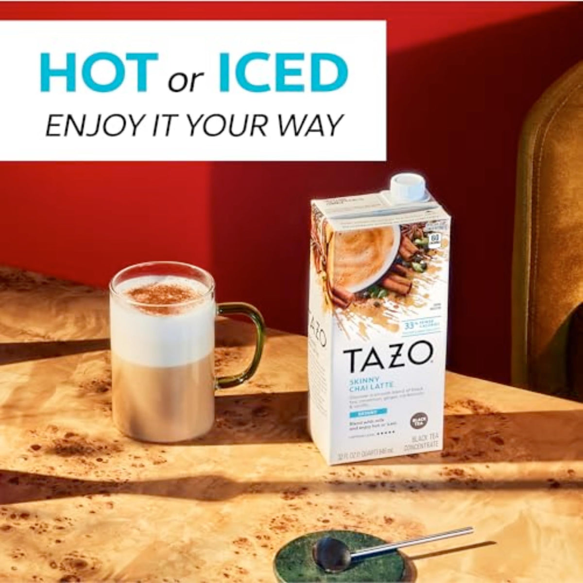 TAZO Skinny Chai Latte / 32 Fl Oz (Pack of 2) / Skinny Chai Chai
