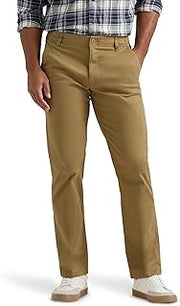 Lee Men's Extreme Motion Flat Front Regular Straight Pant