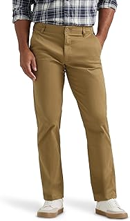 Lee Men's Extreme Motion Flat Front Regular Straight Pant