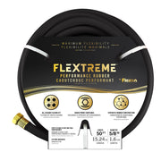 Flextreme 5/8" x 50ft Black Synthetic Performance Rubber Garden Hose by Flexon – 5/8" x 50ft, Polyvinyl Chloride (PVC), Black, Model FLXPR5850EC
