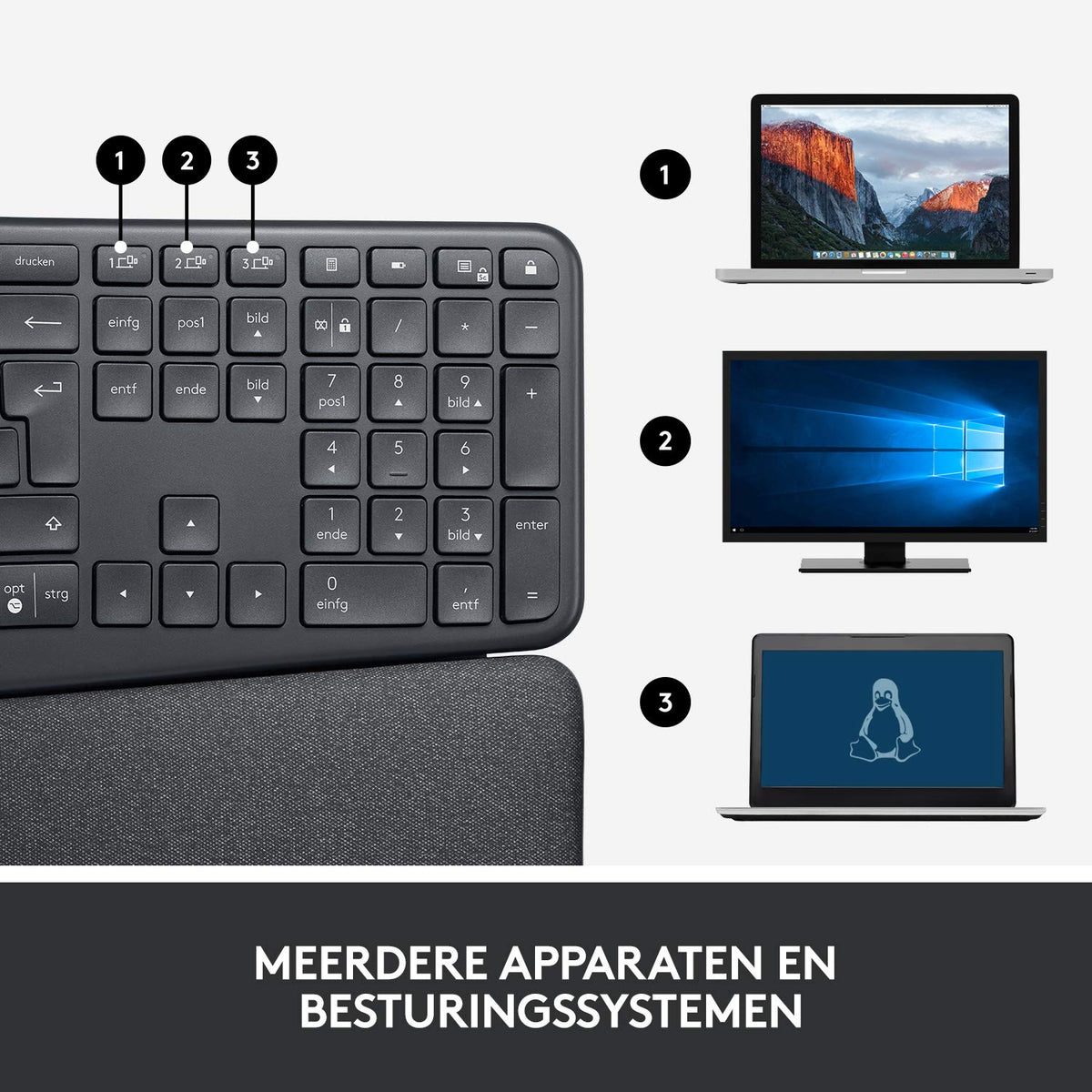 Ergo K860 - Graphite - FRA by Logitech – Model 920-010104-cr