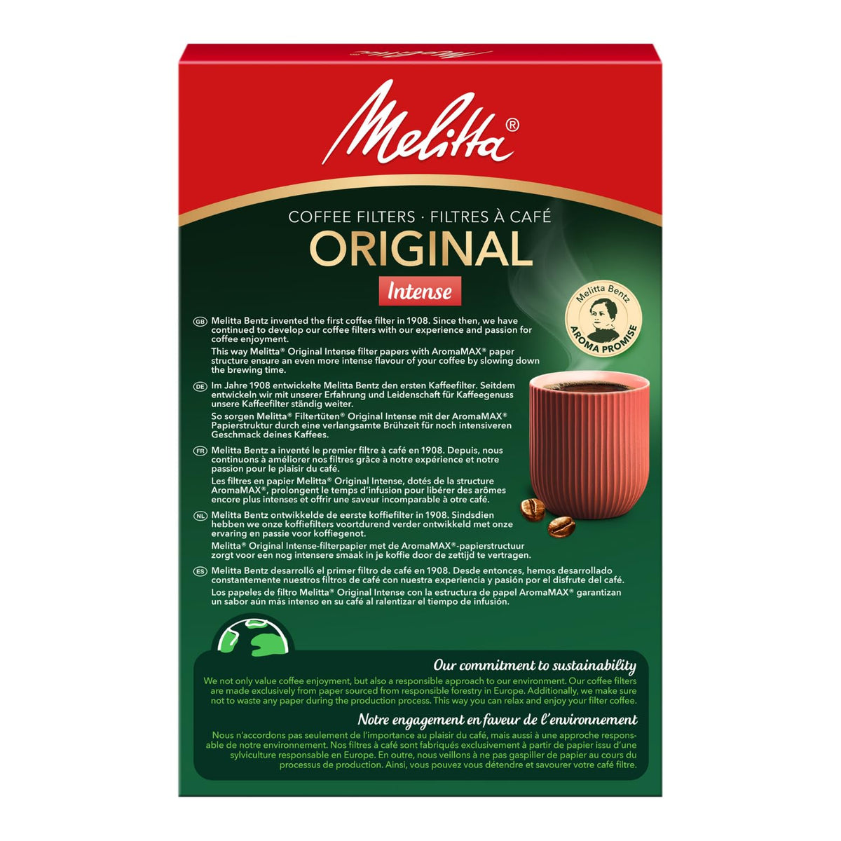 Pack of 80 Filter by Melitta – 80 filters (pack of 1), Paper, White, Model 6763159
