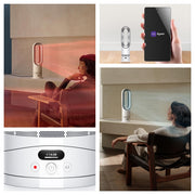 Hot+Cool™ HF1 Rapid React heater fan (White/Silver) by Dyson – Small, White/Silver, Model 602800-01