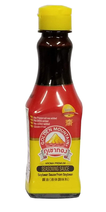 Soy Bean Sauce 3.3 fl oz by Golden Mountain – 13.6 cm (H) x 4.2 cm (W) x 4 cm (L)