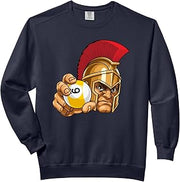 Spartan Trojan Roman 9 Ball Pool Warrior Gladiator Cartoon Comfort Colors Adult Sweatshirt