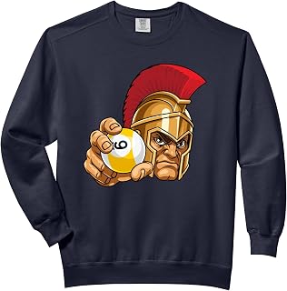 Spartan Trojan Roman 9 Ball Pool Warrior Gladiator Cartoon Comfort Colors Adult Sweatshirt