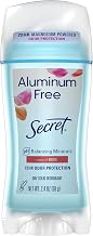 Secret Aluminum Free Deodorant for Women, Rose, 2.4 oz