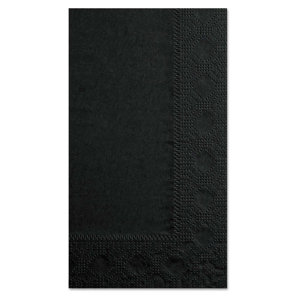 Hoffmaster 180513 Dinner Napkin – Regal Embossed Border, 2 Ply, 1/8 Fold, 15" x 17" Unfolded (4.25" x 7.5" Folded), (Case of 1,000) , Black