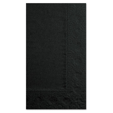 Hoffmaster 180513 Dinner Napkin – Regal Embossed Border, 2 Ply, 1/8 Fold, 15" x 17" Unfolded (4.25" x 7.5" Folded), (Case of 1,000) , Black
