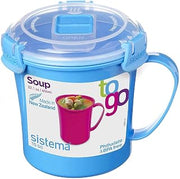 Sistema Microwave Medium Soup Mug | Microwave Food Container | 656 ml | BPA-Free | Minty Teal