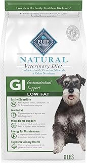 Blue Buffalo Natural Veterinary Diet GI Support Whitefish Dry Dog Food, 6lb