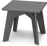 Polywood Riviera Side Table, Slate Grey