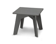 ® Riviera Side Table by Polywood – 16.75 x 16.75 x 15 inches, High Density Polyethylene, Slate Grey, Model CTMX17GY