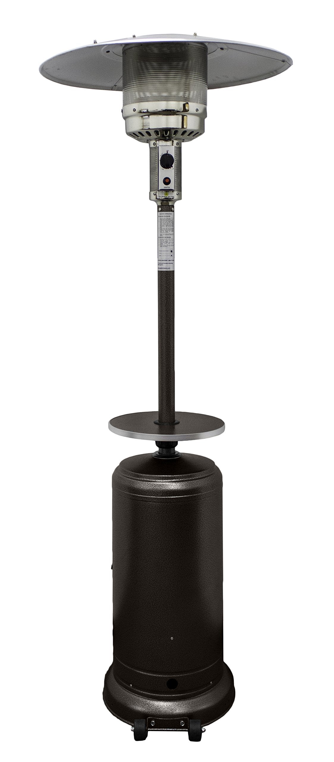 Propane, 41000 BTU, With Steel Table, Gold by AZ Patio Heaters – Steel, Gold, Model HLDS01-CGT
