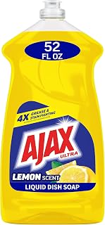 Ajax Ultra Liquid Dish Soap, Lemon Scent, 52 fl oz